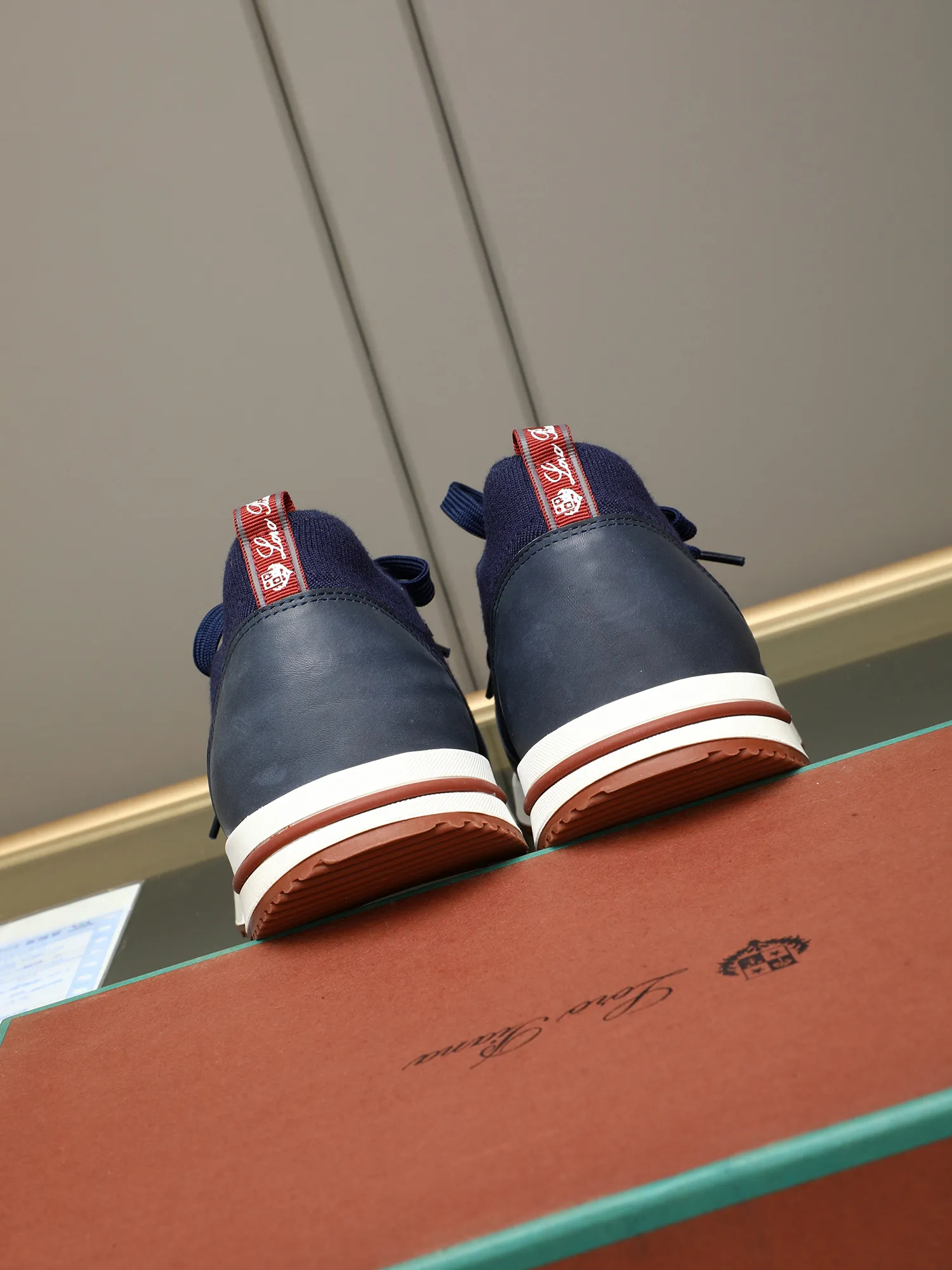 Men's shoes 💰420 LP new product on sale Loro Piana knitted sneakers | Made of Wish wool blended fabric | The upper is made of unique knitted fabrics